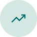 Upward trend arrow
