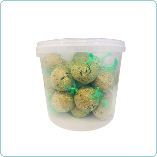 Suet balls vödörben